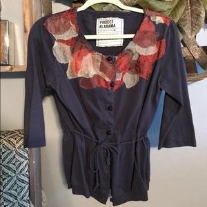 Embellished Floral Top